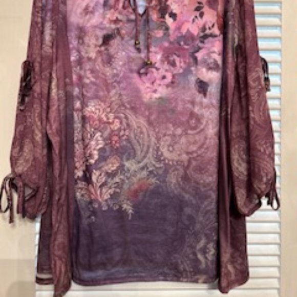 Peek-a-Boo Sleeves! Look at this Spring Vibe! Catherines brand - 3x - Picture 2 of 3